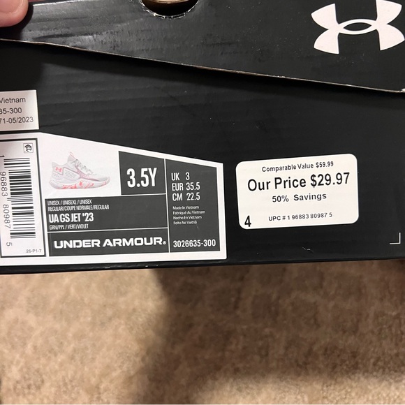 NWT Under Armour GS Jet ‘23 Basketball Shoes - Picture 6 of 8
